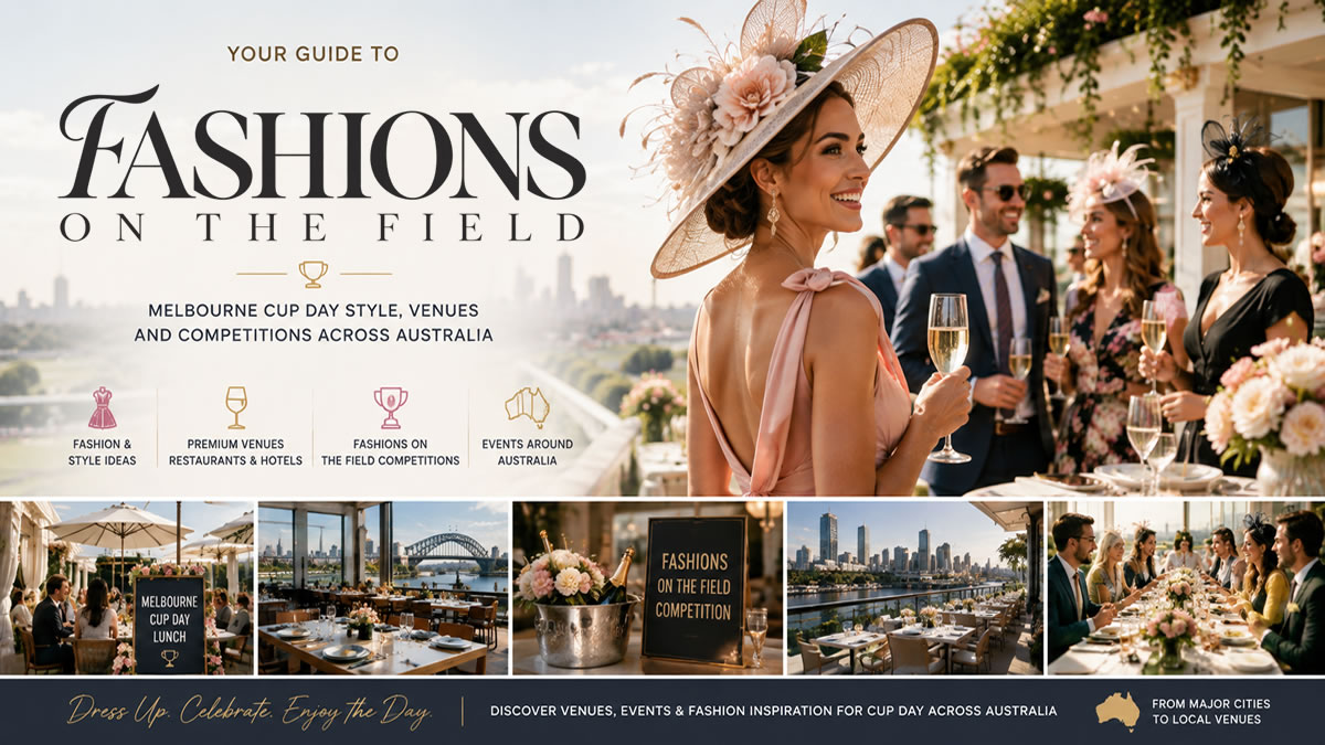 Discover venues, events & fashion inspiration for Cup Day across Australia